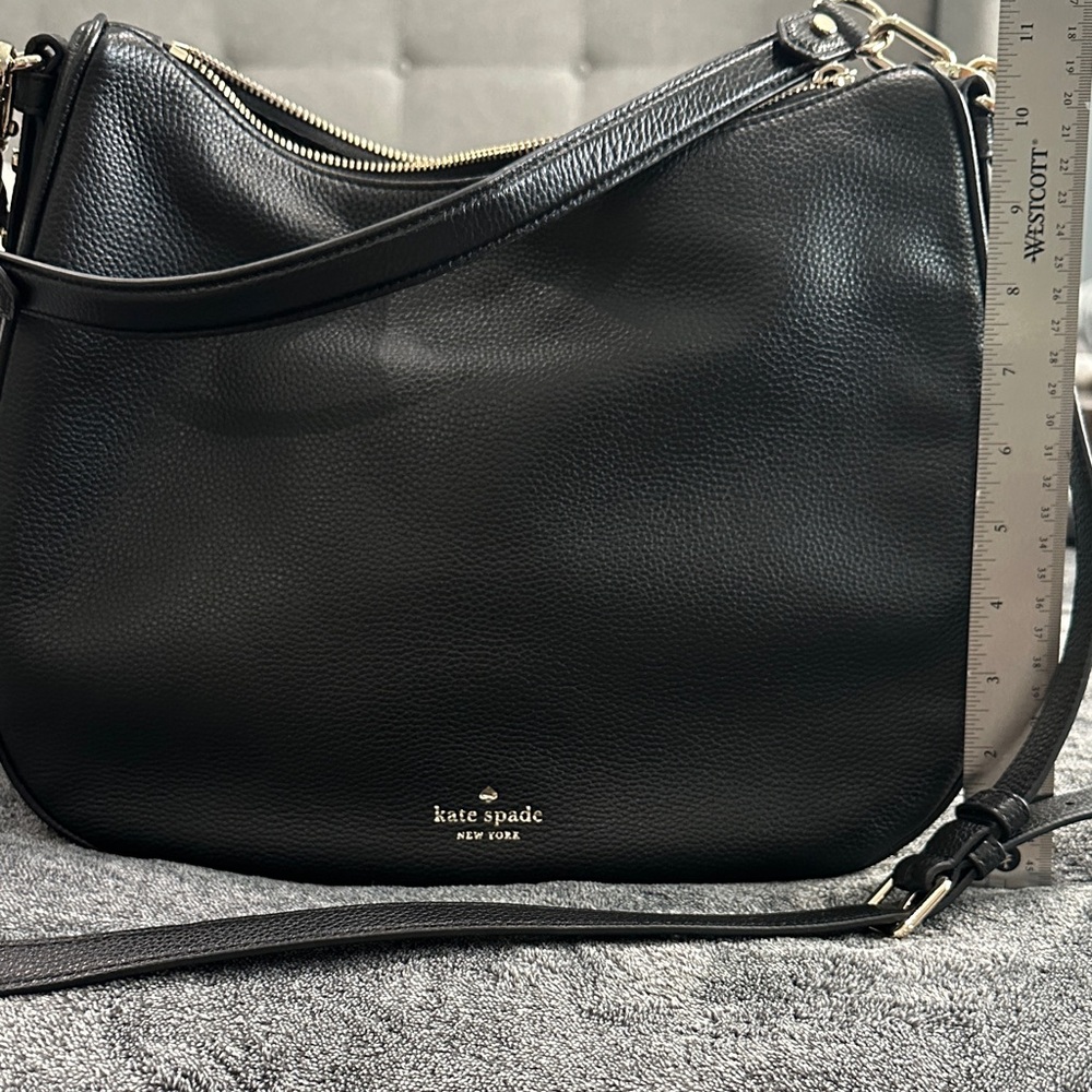 Kate Spade Black Pebbled Leather Shoulder Bag